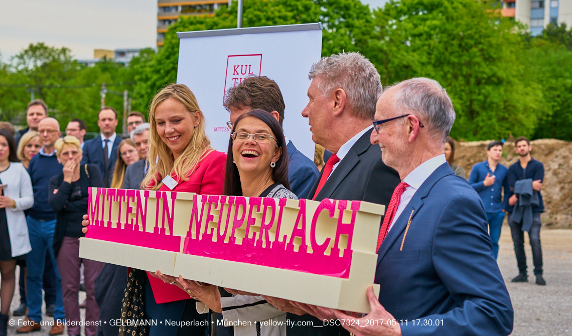11. Mai 2017 - Grundsteinlegung für die LOGE und dem Kulturquadrat in Neuperlach